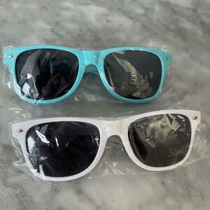 Stylish Blue and White Sunglasses Set